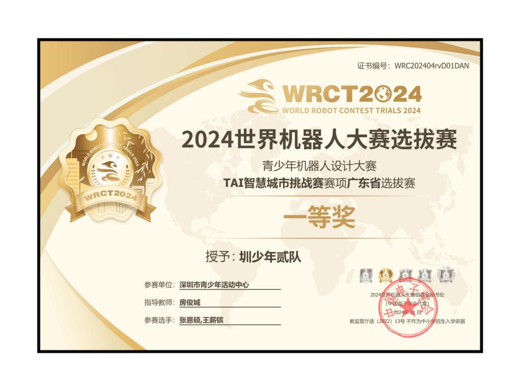 广东省选拔赛一等奖