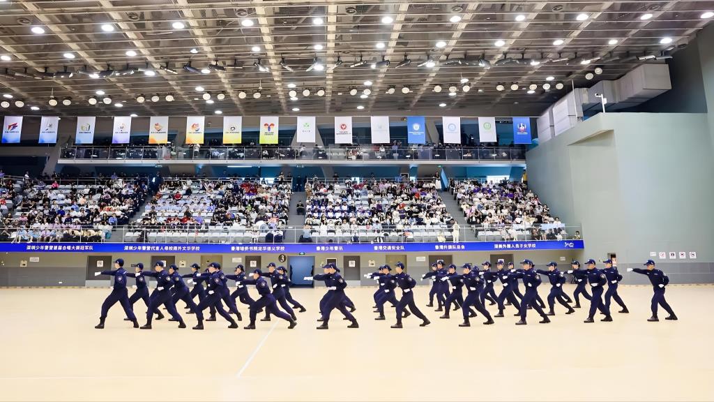 桂园少警队代表罗湖出征会操大赛