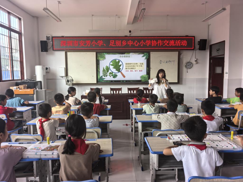 深圳市莲南教育集团安芳小学赴广西西林县足别瑶族苗族乡中心小学
