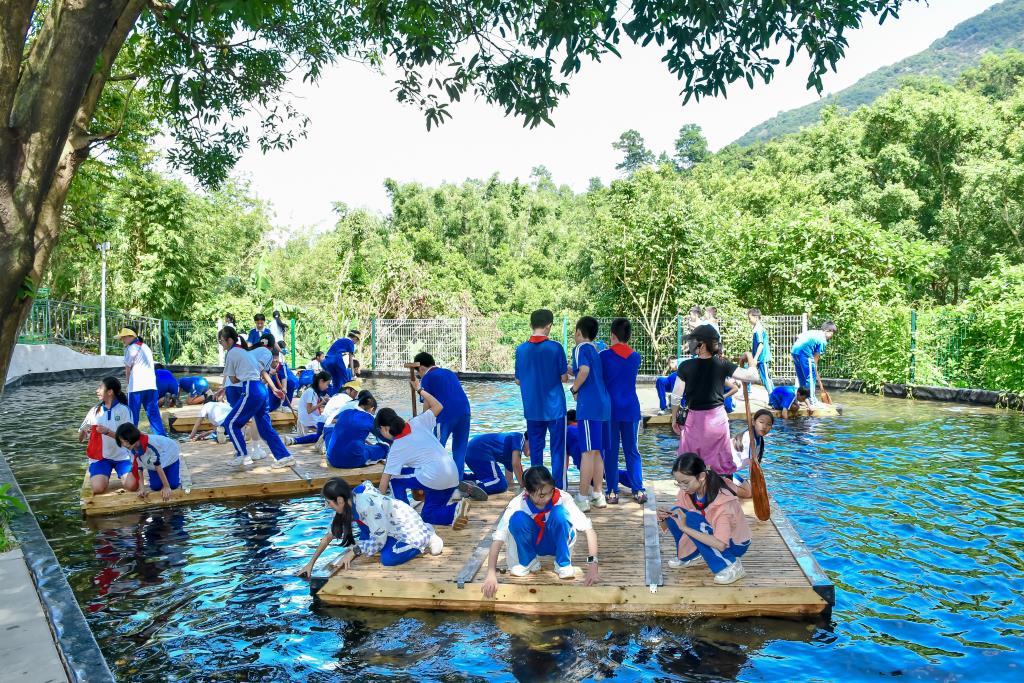 洪湖学子探秘园山风景区，捕捉 “空气维生素”， 解锁自然密码