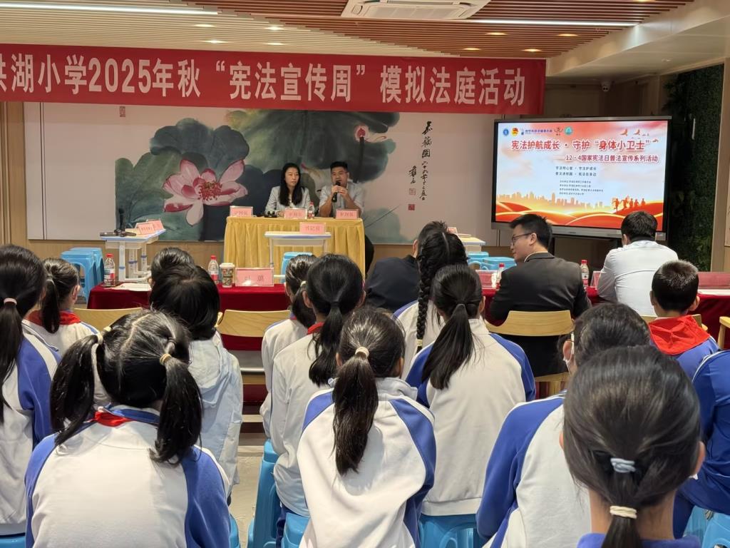 深圳市洪湖小学 开展“模拟法庭进校园”活动