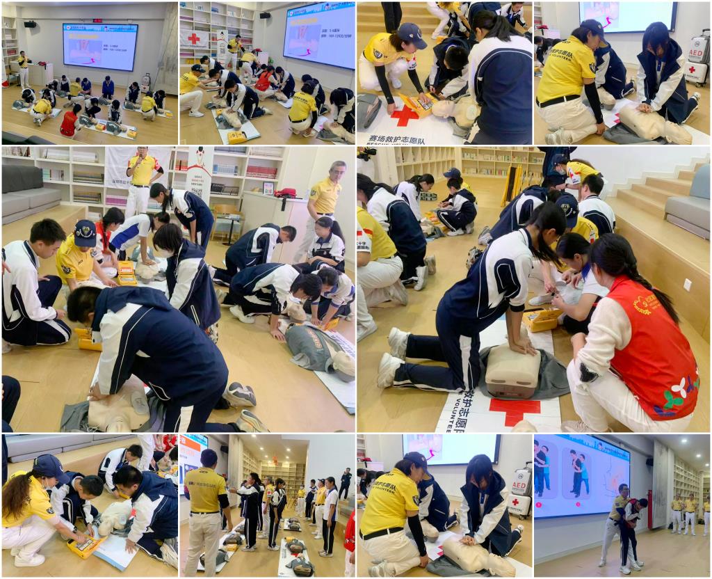 深北莫附属布心中学联合多方开展青少年急救技能专项培训