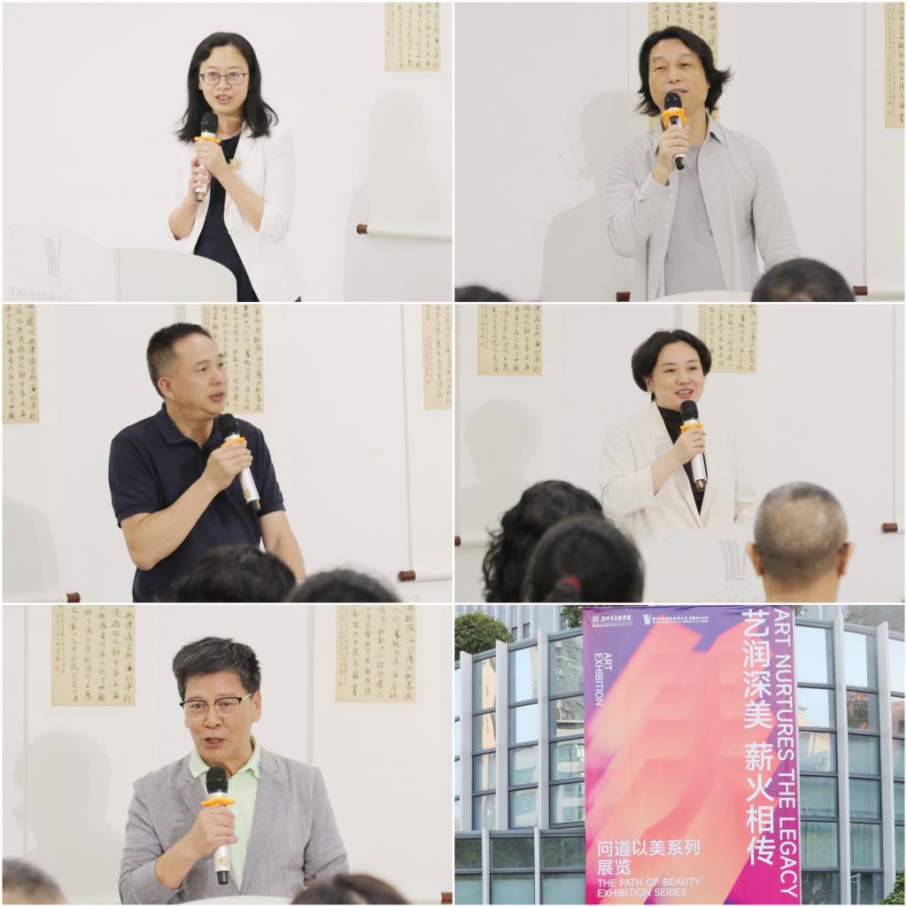 布心中学举办师生作品展集团小初高美育一体化专题活动