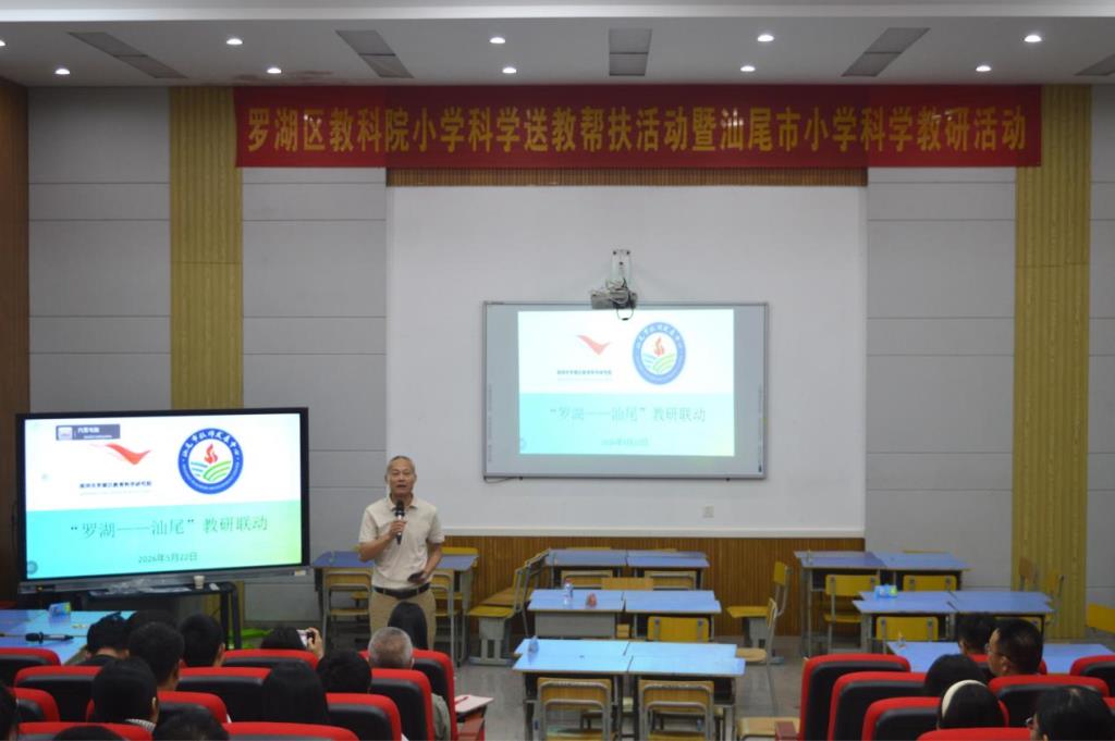 （罗湖区支教队长、陆丰市教师发展中心挂职副部长黄培辉作总结分享