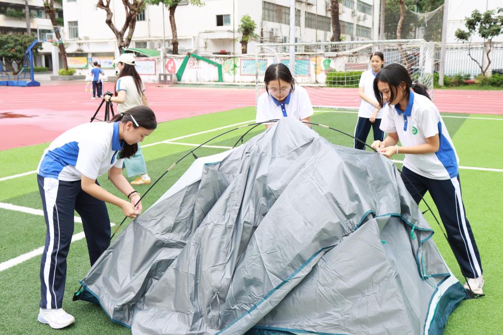 翠园文锦中学举办第三十五届校园文化艺术节之“帐筑”创艺活动