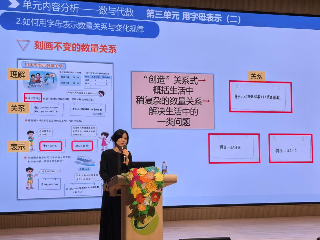 杨乐老师进行新教材培训1