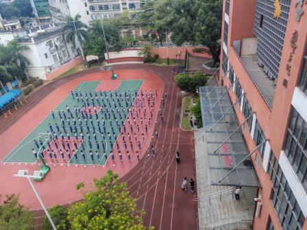 活力四射，健康同行  —— 深圳市梧桐小学开展广播体操比赛