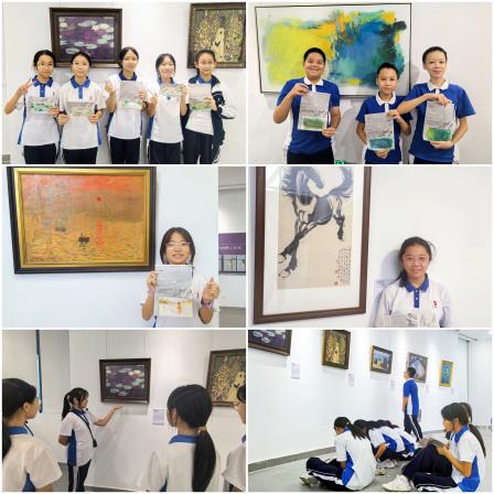 校园里的美术馆，开展啦！——深圳北理莫斯科大学附属布心中学举办“问道以美· 古今中西”主题展览
