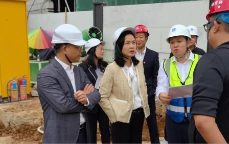 罗湖区领导实地调研桂园中学改扩建项目 引领教育高质量发展