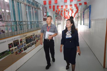 第五责任区督学到草埔小学开展“义务教育优质均衡发展创建工作”专项督导