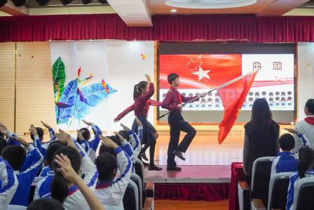 红领巾爱祖国，争做新时代好队员 ——深圳市景贝小学举行新队员入队仪式
