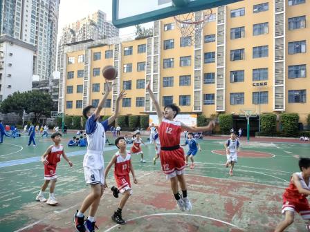 热血燃球场，篮梦筑友谊 ——向西小学与莲塘小学开展男子、女子篮球交流赛活动