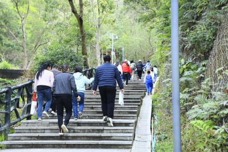 中共深圳市仙桐实验小学党支部、团支部开展主题党日活动暨工会教工三月梧桐山踏青登高活动