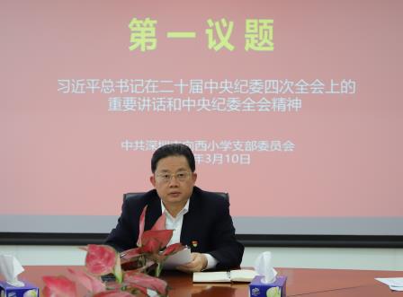 凝心铸魂强党性，踔厉奋发新征程 ——深圳市向西小学召开党支部工作会议