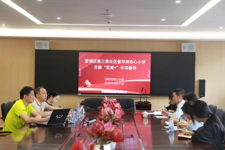 罗湖区第三责任区督学到布心小学开展“双减 +”专项督导