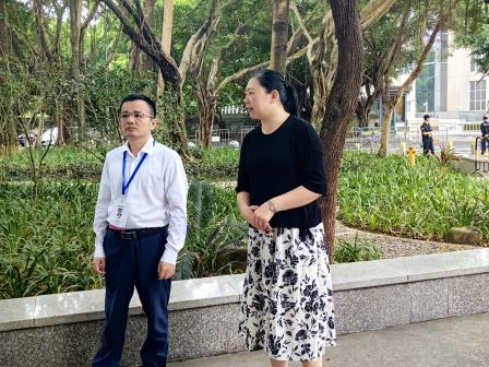 罗湖区第五责任区督学到景园实验小学开展“双减+”专项督导