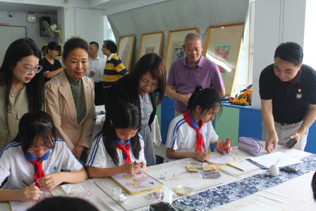 深圳市滨河小学隆重举行“中华优秀传统文化掐丝珐琅传承学校”揭牌仪式