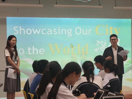 深圳市罗湖区滨河实验中学韩琦燃老师示范“数智课堂”｜双师协作赋能英语写作，AI智评重构教学新生态