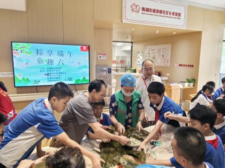 校社育人系列：深圳市罗湖区滨河实验中学与社区共庆端午六一｜粽享端午，童趣六一