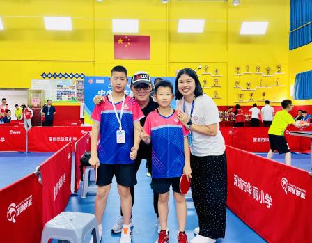 罗湖区中小学生乒乓球赛螺岭豪取半数桂冠