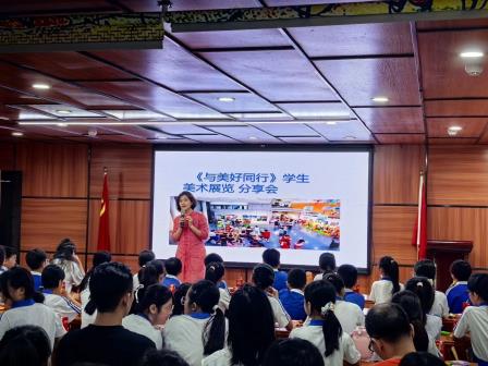深圳市怡景小学举办“与美好同行”美术书法作品展分享会