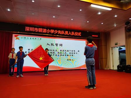 红领巾心向党，争做新时代好少年——碧波小学举行一年级新生入队仪式