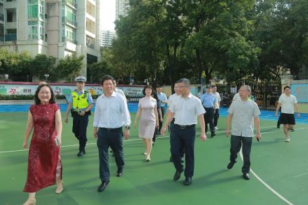筑牢安全防线，创建平安校园 ——区领导带队调研北斗小学开学暨校园安全情况
