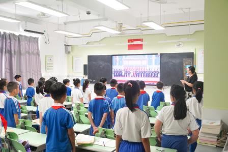 回望历史，筑梦中华——深圳市景贝小学开展阅兵式直播观看及主题实践活动