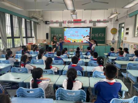 星星火炬，引领成长——深圳市锦田小学举行纪念建队76周年主题队日暨第七周升旗课程展示活动