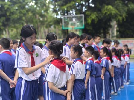 强国复兴有我 争当新时代好少年——景园实验小学举行少先队建队日活动暨二年级入队仪式