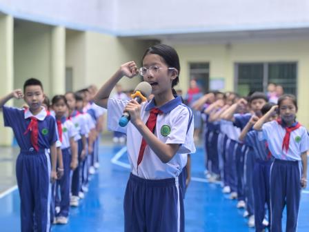 强国复兴有我 争当新时代好少年——景园实验小学举行少先队建队日活动暨二年级入队仪式