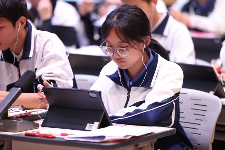 新质涵英才，松风染墨研语音体系 中考撷素养，泉韵润心通中小学堂--深圳市松泉实验学校承办罗湖教科院中考英语听说备考研讨系列活动