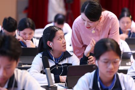 新质涵英才，松风染墨研语音体系 中考撷素养，泉韵润心通中小学堂--深圳市松泉实验学校承办罗湖教科院中考英语听说备考研讨系列活动