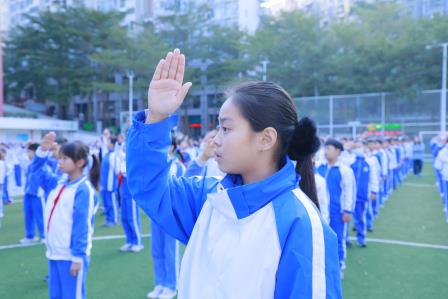 “让欺凌归零 为成长续航”——深圳市仙桐实验小学预防校园欺凌主题升旗仪式及中队课