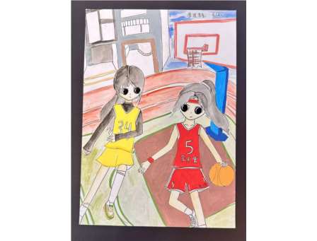 画笔与篮球的奇妙碰撞：翠北实验小学的创意融合课程