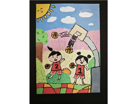 画笔与篮球的奇妙碰撞：翠北实验小学的创意融合课程
