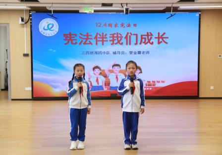宪法伴我们成长：布心小学举行国家宪法日主题升旗仪式