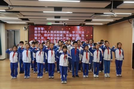宪法伴我们成长：布心小学举行国家宪法日主题升旗仪式