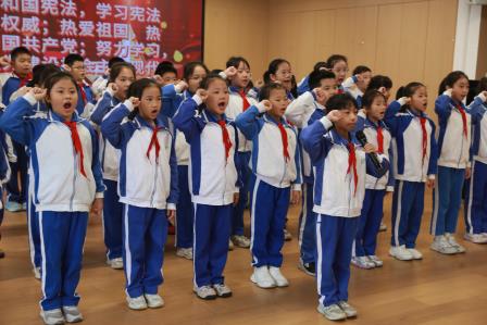 宪法伴我们成长：布心小学举行国家宪法日主题升旗仪式