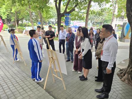 街校合美绘新景，童心彩笔焕东门 ——深圳市螺岭外国语实验学校城市家具彩绘共建活动圆满成功