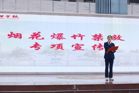 大望学校多措并举，筑牢烟花爆竹禁放安全防线