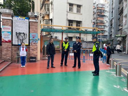 罗湖公安分局副局长到人民小学指导安全工作