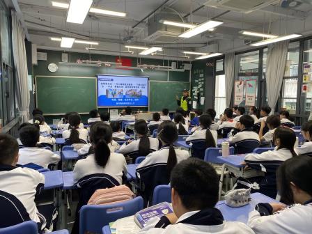 反诈“警”色入校园  师生共筑安全防线——深圳市红桂中学开展“反诈进校园”专题宣传活动