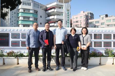 清水河街道办领导到草埔小学调研