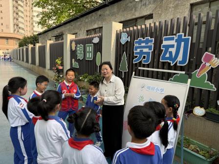 “浇个朋友”——深圳市锦田教育集团锦田小学开展社工宣传周劳动乐园暖心主题活动