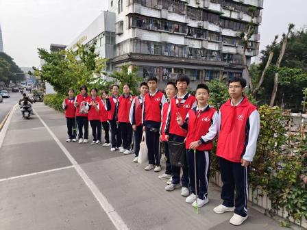 争当社区“小先生”，续写雷锋新篇章——罗湖外语实验学校开展党带团带队学雷锋活动