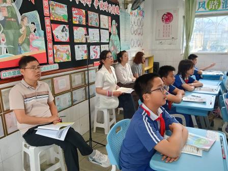 专业领航破茧路 新质赋能向远行——碧波小学迎接区教科院“破茧”行动教学视导