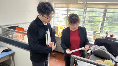 区教育局领导到侨香实验学校开展指导检查工作