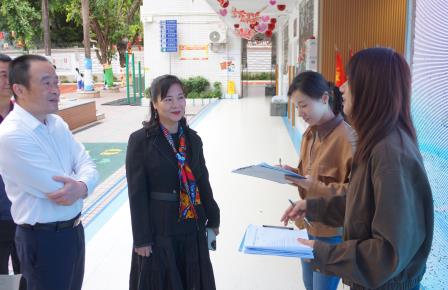 新学期，把脉护航——罗湖区教育局领导莅临南湖小学开展2026年春季开学检查工作
