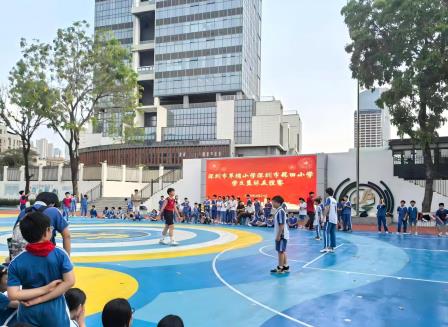 两校篮球牵友谊 少年赛场展风采——草埔小学与锦田小学开展篮球友谊赛